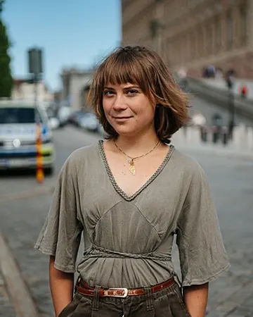 Portrait of Greta Thunberg